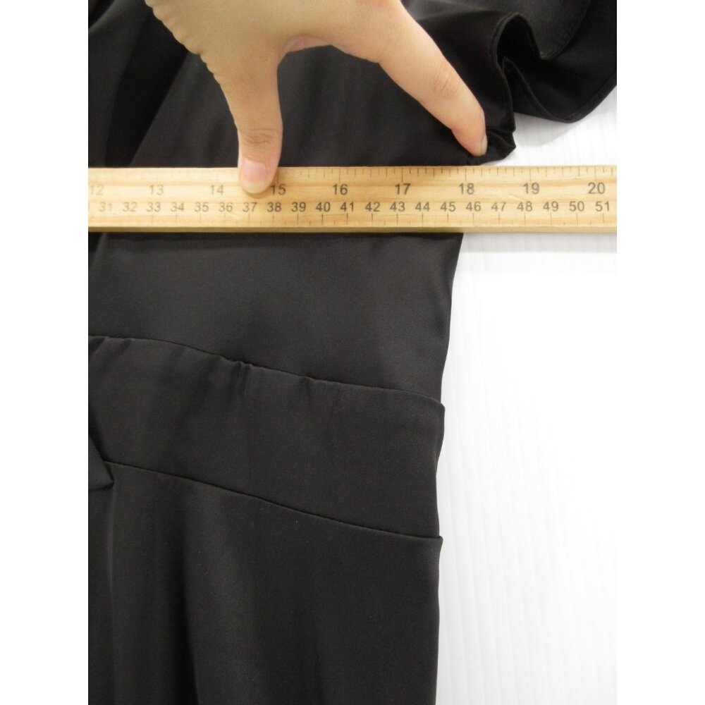 Black Tie-Front Women’s Dress - Picture 5 of 10